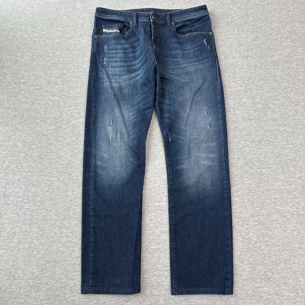 Diesel Buster 0842R Slim Tapered Stretch Jeans Men's Size 32x32 Blue Denim